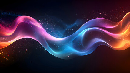 Obraz premium A high-resolution wallpaper featuring colorful liquid patterns in glowing neon shades, blending together with smooth transitions