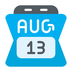 Obraz premium August 13 Icon