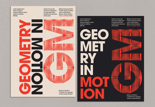 Art Movement Typography Poster Layout
