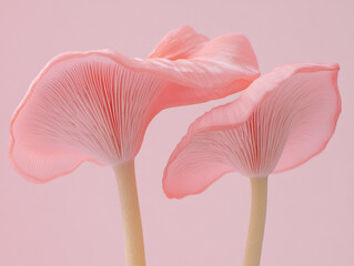 oyster mushroom and white background