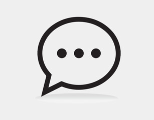 Speech Bubble Icon Chat and Communication Symbol icon,template