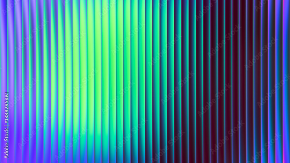 Aufkleber glowing neon gradient with fractal glass effect and soft pulsating purple cyan colors. futuristic an
