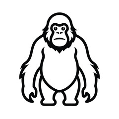 Ape Character Design Graphics.
