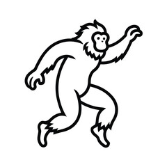 Ape Character Design Graphics.
