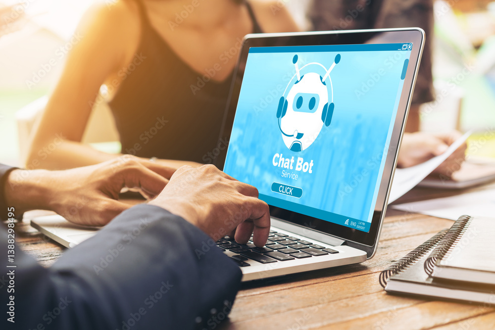 Poster chatbot software application for modish online business that automatically reply to customer questio