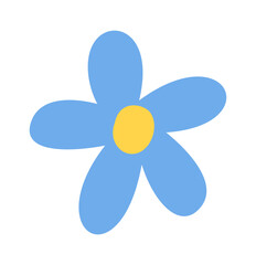 Flower print simple hand-dawn element