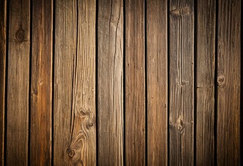 Naklejka premium A close up of a wooden wall with a dark background.
