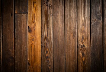 Naklejka premium A close up of a wooden wall with knots.