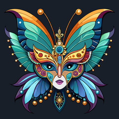 butterfly on a black background