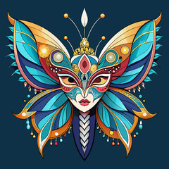 butterfly on black background