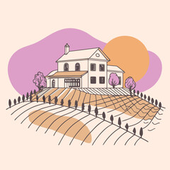 vector illustration of a house
