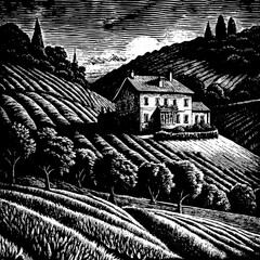 landscape of tuscany