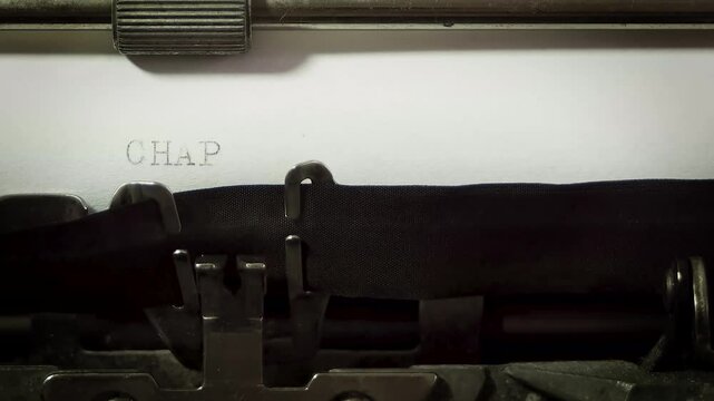 Chapter l ll lll vintage typewriter