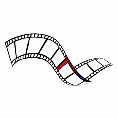 Fototapeta premium film strip vector illustration