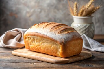 Whole-wheat bread on a wooden board
