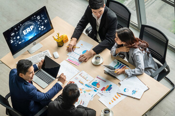 ERP enterprise resource planning software for modish business to plan the marketing strategy