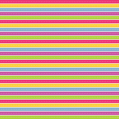 Horizontal colorful stripes, seamless lines pattern, vector decorative abstract rainbow background