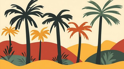 Palm tree summer vibe pictures