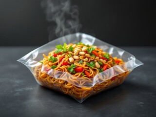 Fresh Delights: Vacuum-Sealed Noodle Feast for Delivery