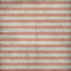 Vintage horizontal stripe background with muted red and beige tones and worn paper texture, ideal for retro designs, posters, packaging, backgrounds, branding, and nostalgic graphic projects.