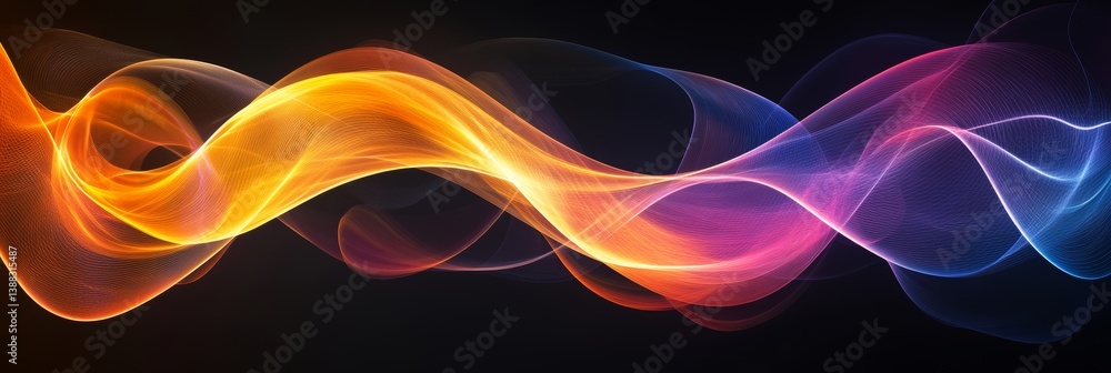Poster a striking editorial design showcasing a network of vivid neon polygons, projecting strong shadows a