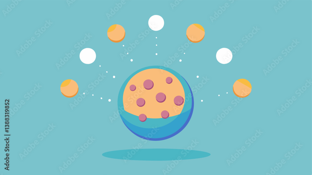 Poster nanoparticles in motion a dynamic representation of tiny spheres nanoparticles depicted as they move