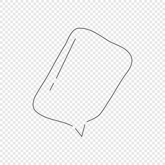 Obraz premium tilted rectangle bubble frame