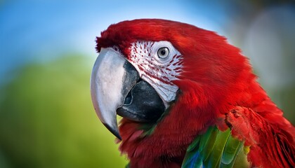 Obraz premium red and green macaw