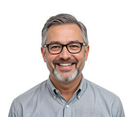 Obraz premium portrait of a businessman and young men person isolated on transparent background