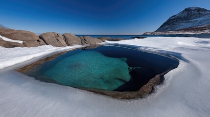 Frozen Pool, Turquoise Water