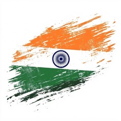 Artistic Representation Indian Flag Colors