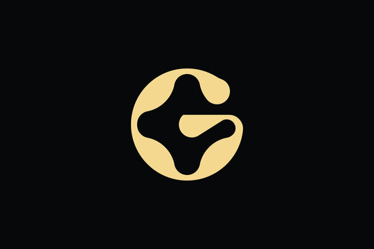 Logo Design Template of Unique and abstract letter G star. Versatile for various modern businesses and branding.