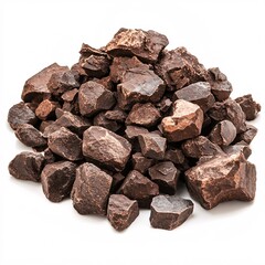 Detailed Collection of Copper Ore Specimens Highlighting Irregular Shapes and Hues