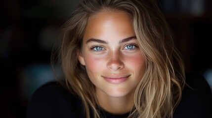 Fototapeta premium Radiant woman with healthy complexion