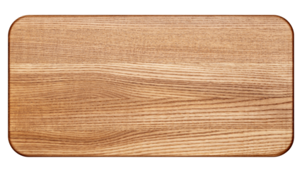 wooden Cutting Board, isolated on white background, full depth of field