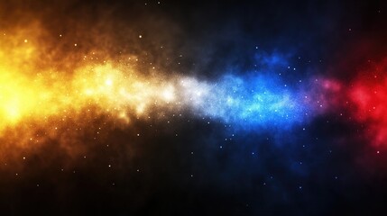 Fototapeta premium Spectacular Cosmic Scene with Vivid Colors and Sparkling Stars, Evoking a Sense of Wonder and Exploration