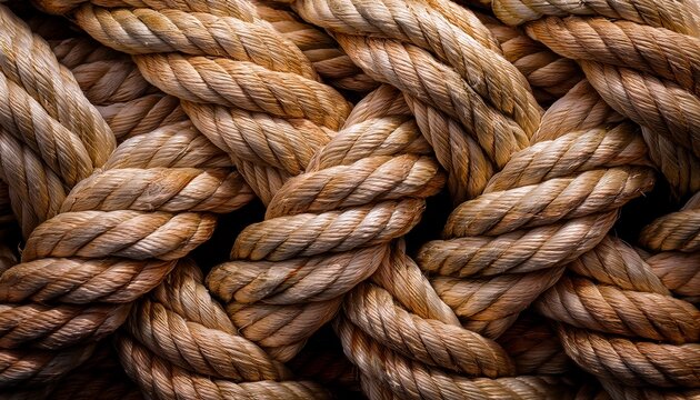 textured natural rope laid in parallel lines for robust visual appeal