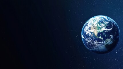 Stylized earth banner minimalist design with surreal elements