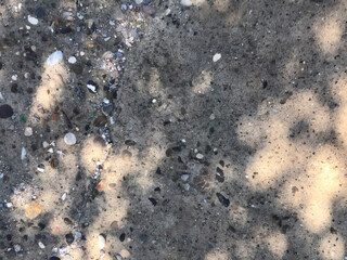 asphalt, shadows on the stone path good for background