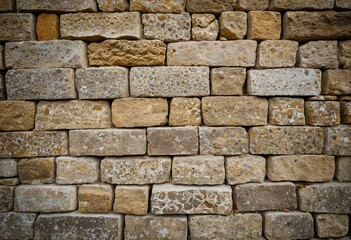 Fototapeta premium A stone wall is shown with moss growing on it.