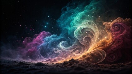 Fototapeta premium Visualization of space. Generative AI