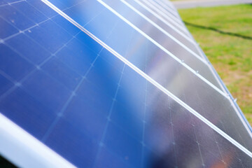 Solar panels as alternative energy. Environmentally friendly renewable electricity.