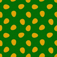 Easter eggs seamless spring pattern for wrapping paper and fabrics