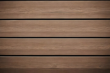 Horizontal Wooden Planks with Natural Texture – Brown Wood Panel Background Plank