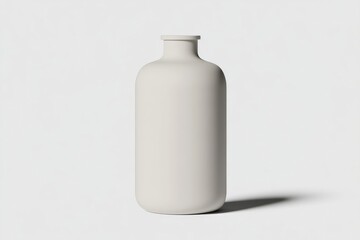 Simple, light gray, decorative bottle