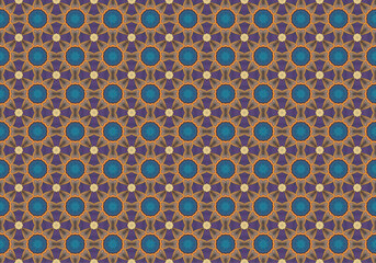 Seamless Cloth Endless Visual Decoration Digital Fashion Texture Perspective Geometric Tile Fabric Shape Symmetric Template Graphic Luxury Interior Textile Art Design Wallpaper Background Pattern.