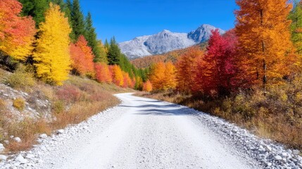 Autumn Mountain Path