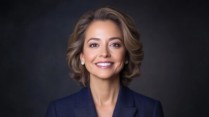 Professional woman smiling confidently