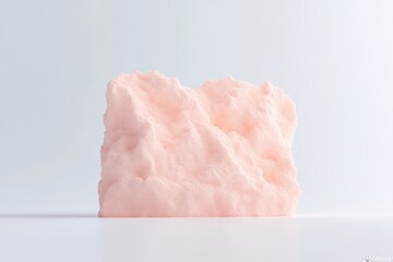 Fototapeta premium Soft, pale pink rock-like form