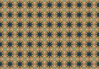 Seamless Textile Endless Background Shape Digital Geometric Symmetric Visual Perspective Wallpaper Graphic Fabric Decoration Luxury Design Template Texture Tile Art Cloth Interior Fashion Pattern.